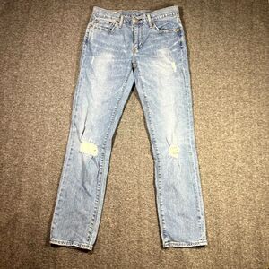 Levis Premium 511 Jeans Mens 30x32 Blue Slim Fit Denim Distressed  M: 30x30